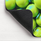 BILL ~ Marbles Patroon ~ Groen en blauw ~ Mousepad Muismat (Hoek)