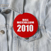 BILL MCCOLLUM FOR GOVERNOR RONDE BUTTON 4,0 CM (In situ)