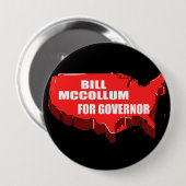 BILL MCCOLLUM FOR GOVERNOR RONDE BUTTON 4,0 CM (Voorkant /achterkant)