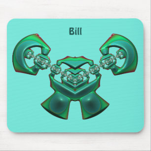 BILL~ Multiple Green ~ BIZARRE Fractal ~ Muismat