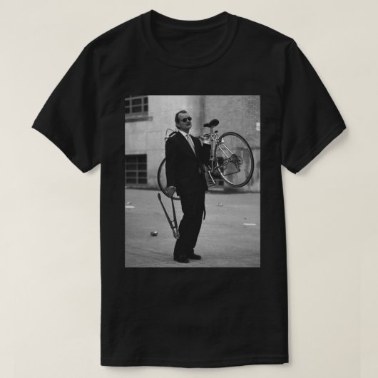 Bill Murray Bike Framed Art Print T-shirt (Design voorkant)