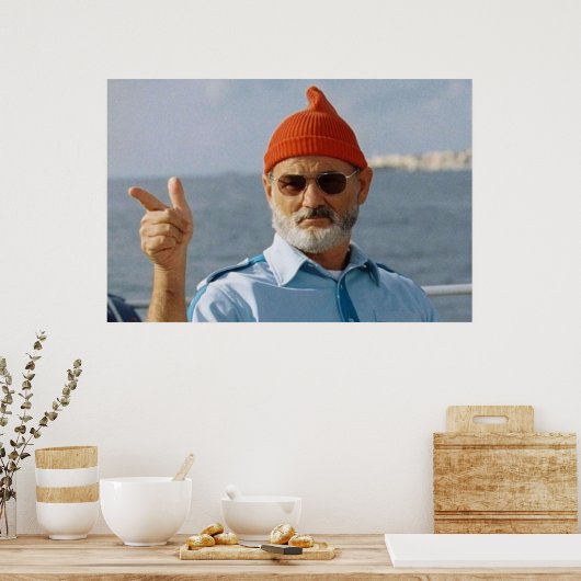 Bill Murray Life Aquatic Poster (Keuken)