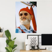 Bill Murray Life Aquatic Poster (Thuiskantoor)