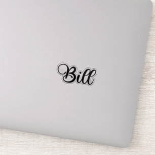 Bill Naam - Handgeschreven kalligrafie Sticker