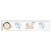 Bill naam Logo met quad aces, Naambordje (Voorkant)