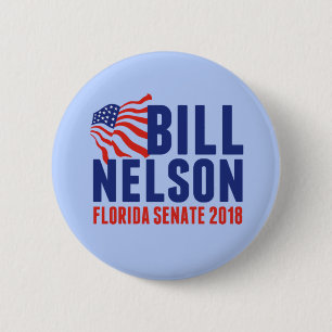 Bill Nelson voor Florida Senator 2018 Ronde Button 5,7 Cm