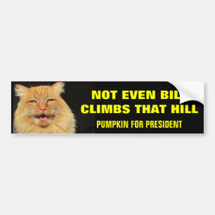 Bill niet beklimmen die heuvel... pompoen voor Pre Bumpersticker
