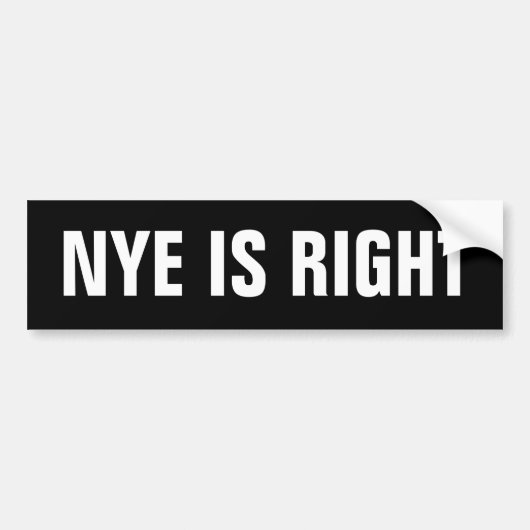 Bill Nye is de Juiste Verdediger van Evolutie Bumpersticker (Voorkant)