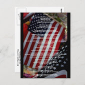 Bill of Rights and Flag Briefkaart (Voorkant / Achterkant)