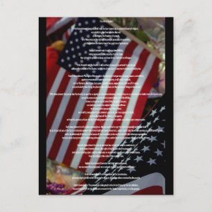 Bill of Rights and Flag Briefkaart