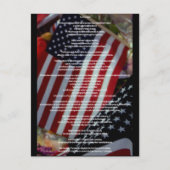 Bill of Rights and Flag Briefkaart (Voorkant)