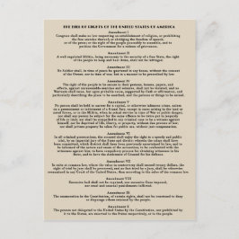 Bill of Rights Briefkaarten