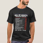 Bill of Rights Meldpunt voor noodgevallen Wijzigin T-shirt (Voorkant)