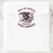 Bill of Rights Ronde Sticker (Tas)