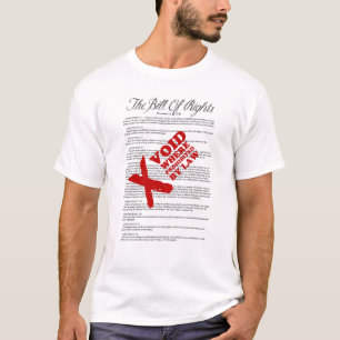 Bill of Rights: Verboden wanneer wettelijk verbode T-shirt