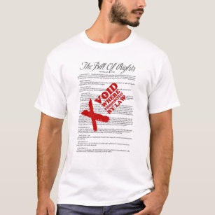 Bill of Rights: Verboden wanneer wettelijk verbode T-shirt