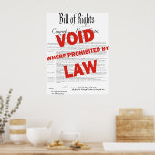Bill of Rights - VOID Poster (Keuken)