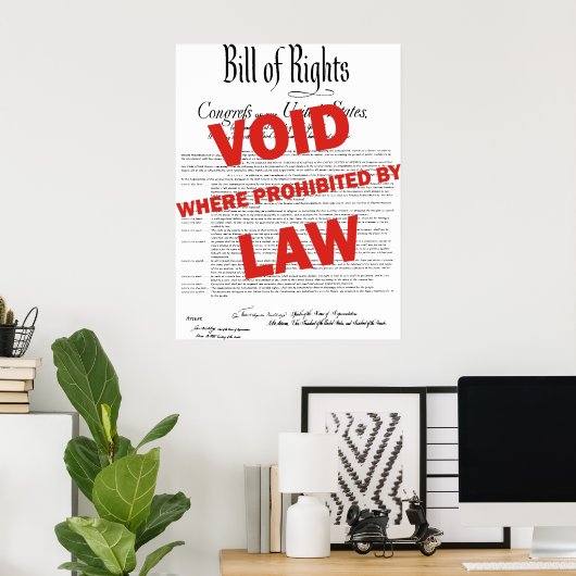 Bill of Rights - VOID Poster (Thuiskantoor)