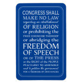 Bill of Rights Vrijheid van meningsuiting  belette Magneet (Verticaal)