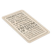 Bill of Rights Vrijheid van meningsuiting en relig Magneet (Rechterzijde)