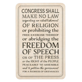 Bill of Rights Vrijheid van meningsuiting en relig Magneet