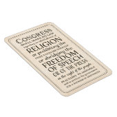 Bill of Rights Vrijheid van meningsuiting en relig Magneet (Rechterzijde)