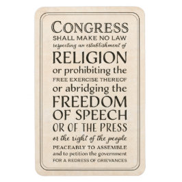 Bill of Rights Vrijheid van meningsuiting en relig Magneet
