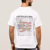 Bill of Rights with Flag and Eagle T-shirt (Achterkant)