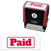Bill Paid Red Kantoor & Business Stamp Zelfinktende Stempel (In situ)