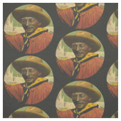 Bill Pickett Black Cowboy Fabric Stof (Swatch)