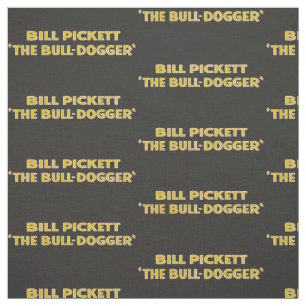 Bill Pickett Black Cowboy SteerWrestler Fabric 2 Stof