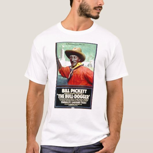 Bill Pickett The Bull-Dogger 1921-film T-shirt (Voorkant)