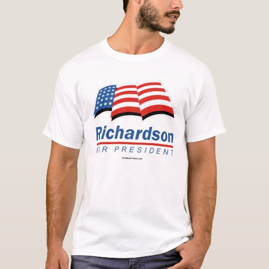 BILL RICHARDSON VOOR PRESIDENT T-SHIRT (Voorkant)