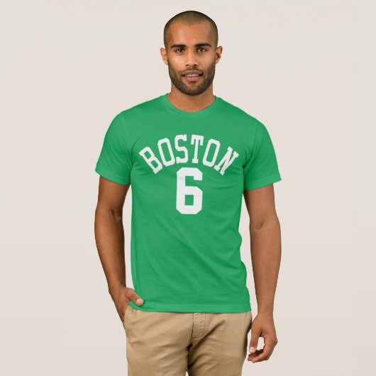 Bill Russell Boston Jersey Shirt Green (Voorkant volledig)