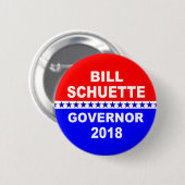 Bill Schuette Gouverneur Michigan 2018 Button (Voorkant /achterkant)