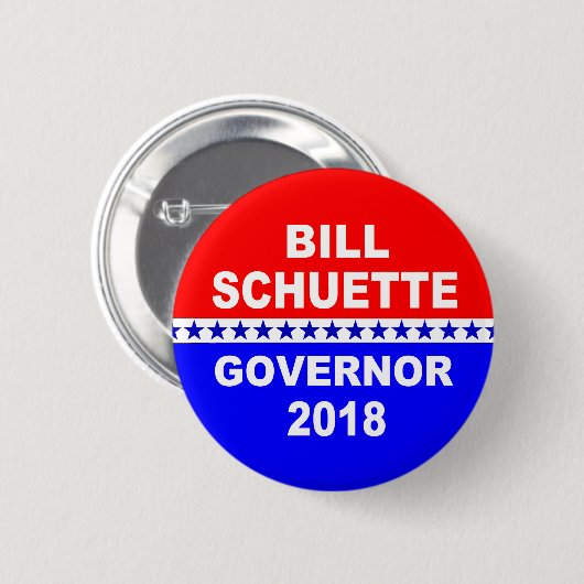 Bill Schuette Gouverneur Michigan 2018 Button (Voorkant /achterkant)