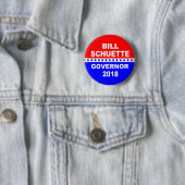 Bill Schuette Gouverneur Michigan 2018 Button (In situ)