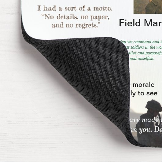 Bill Slim Leadership Mouse Mat Muismat (Hoek)