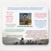 Bill Slim Leadership Mouse Mat Muismat (Voorkant)