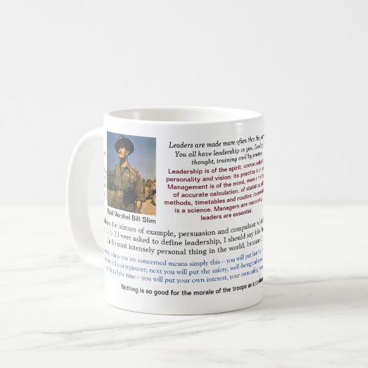 Bill Slim Quotable Leadership Mok (Voorkant links)