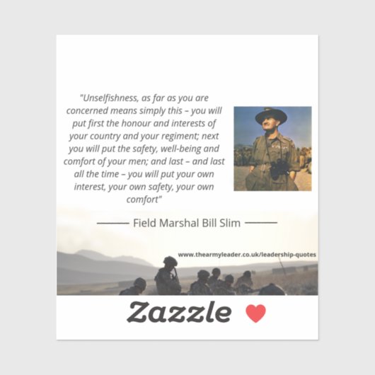 Bill Slim 'Unegoïsme' Sticker (Vel)