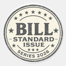 Bill Standaard Uitgave Serie 2026 Ronde Sticker