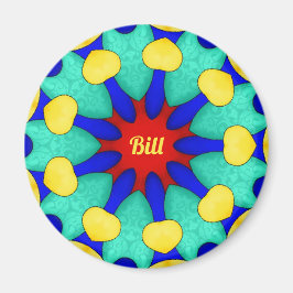 BILL ~ Stark Red Green Yellow ~ Verbijsterend desi Magneet