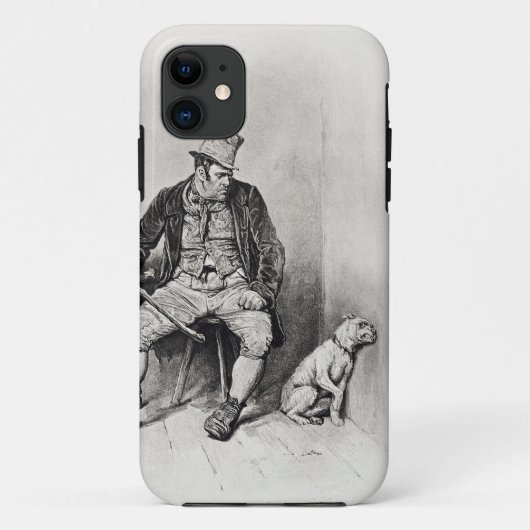 Bill Sykes en zijn hond, uit 'Charles Dickens: A G Case-Mate iPhone Case (Achterkant)