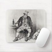 Bill Sykes en zijn hond uit Charles Dickens: A G Muismat (Met muis)