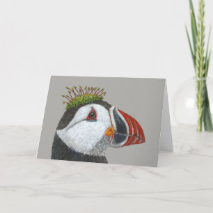 Bill the Atlantic puffin wenskaart Kaart
