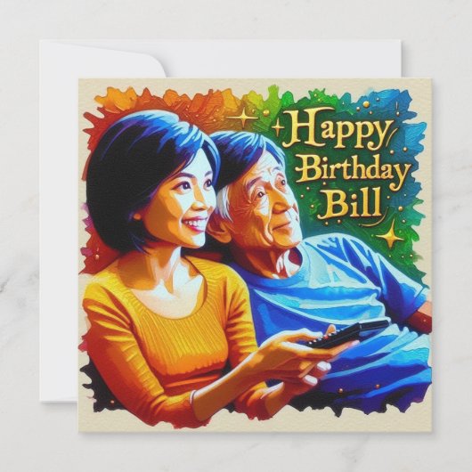 BILL~ Verjaardag Kaart ~ Vrije tijd ~ (Voorkant)