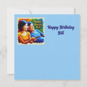 BILL~ Verjaardag Kaart ~ Vrije tijd ~ (Achterkant)