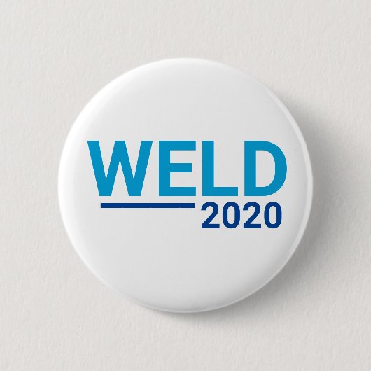 Bill Weld 2020 Ronde Button 5,7 Cm (Voorkant)