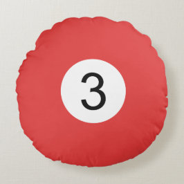 Billard Boul #3 Rond Kussen